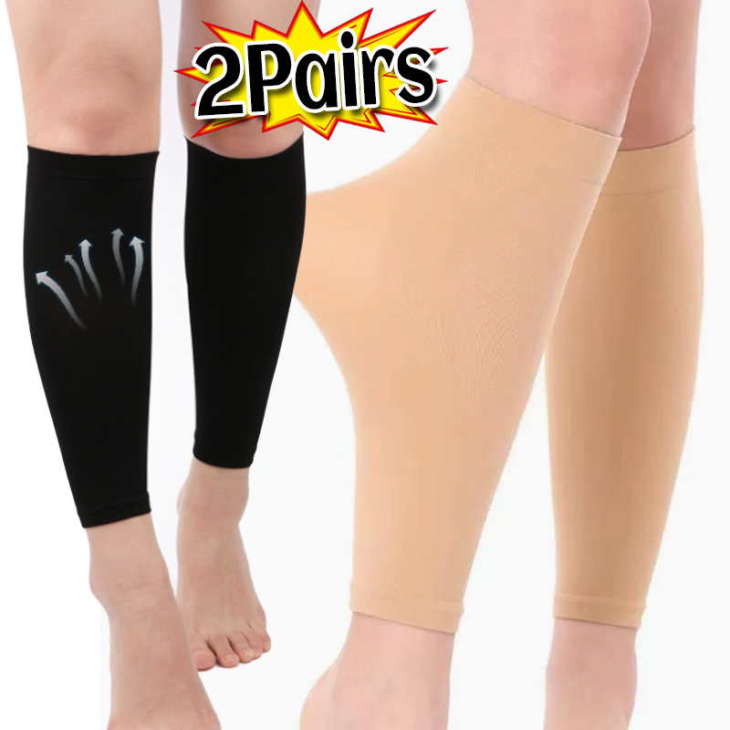 Compression Sleeve Calf - 1/2 paires de chaussettes élastiques, manchons